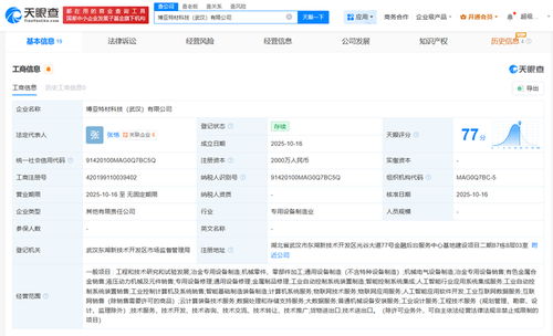 博亞精工等在武漢成立科技新公司，注冊資本2000萬布局計算機系統集成服務